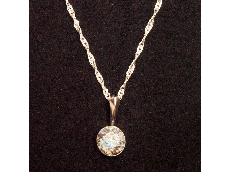 Ogrlica z Rivoli kristalom Swarovski® - Bela patina