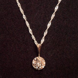Ogrlica z Rivoli kristalom Swarovski® - Roza patina