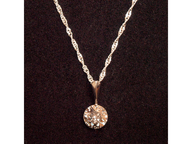 Ogrlica z Rivoli kristalom Swarovski® - Roza patina