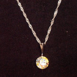 Ogrlica z Rivoli kristalom Swarovski® - Zlata patina