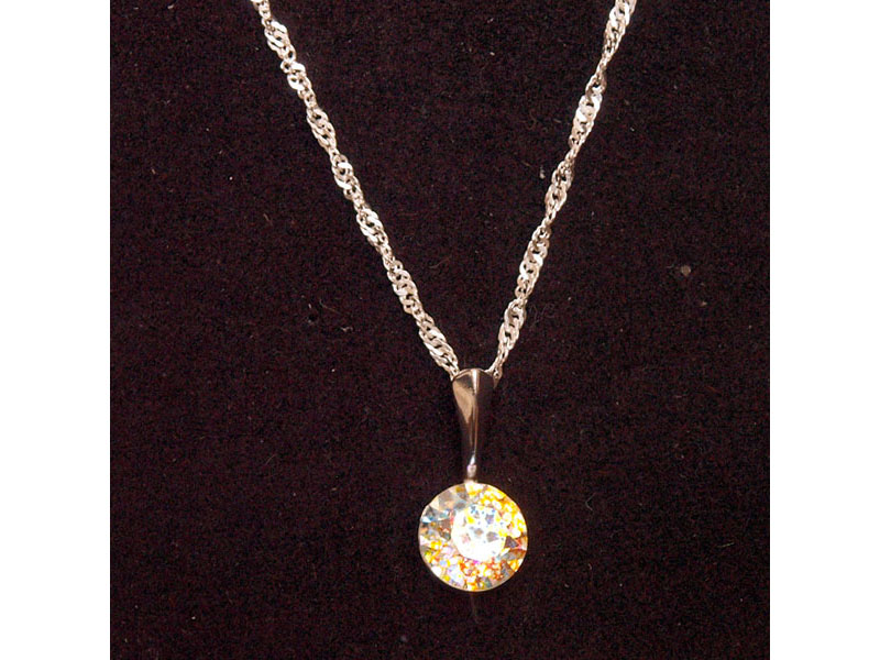 Ogrlica z Rivoli kristalom Swarovski® - Zlata patina