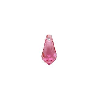 Svetlo rožnata - Swarovski® kristal solza za uhane