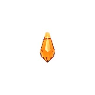 Jantar - Swarovski® kristal solza za uhane
