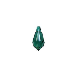 Smaragd - Swarovski® kristal solza za uhane
