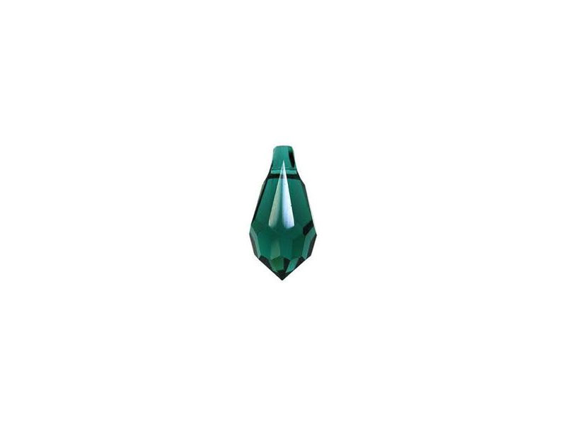Smaragd - Swarovski® kristal solza za uhane