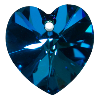Bermudska modrina - kristal Swarovski® srce
