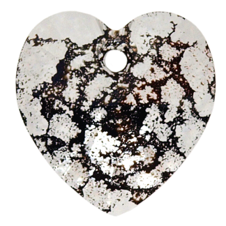 Črna patina - kristal Swarovski® srce