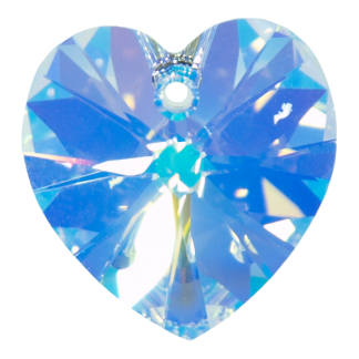 Severni sij - kristal Swarovski® srce za uhane